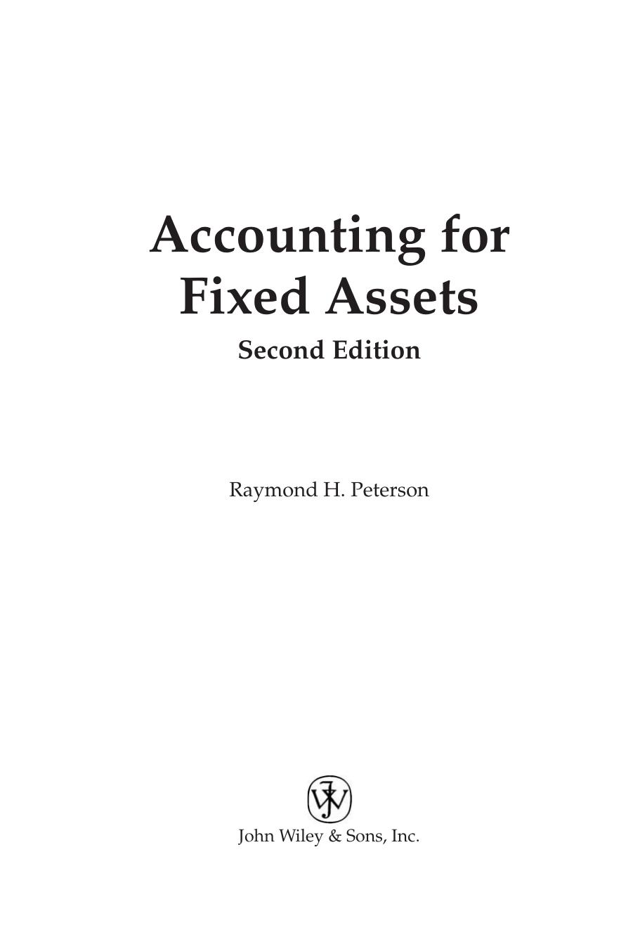 Accounting for fixed assets by Raymond H Peterson