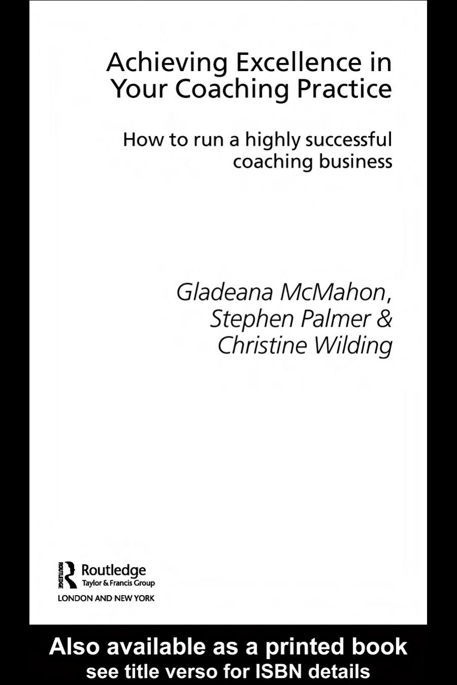 Achieving Excellence in Your Coaching Practice by RENAMEDBYADMWHILEHIDDENTOALLOWDUPLICATEACCELERATORS