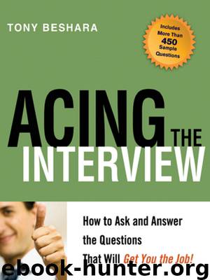Acing the Interview by Tony Beshara