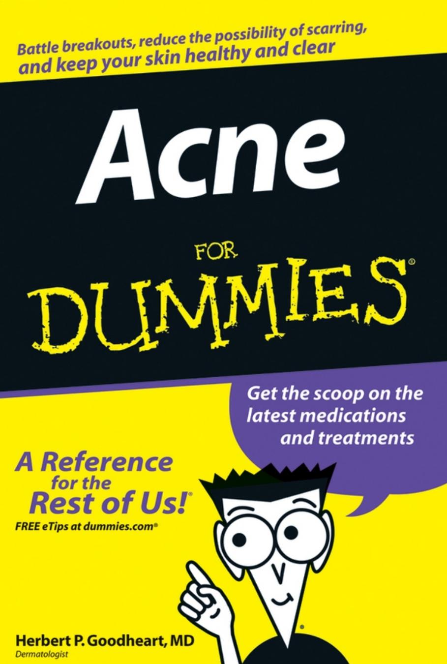Acne for Dummies by Goodheart Herbert P. MD
