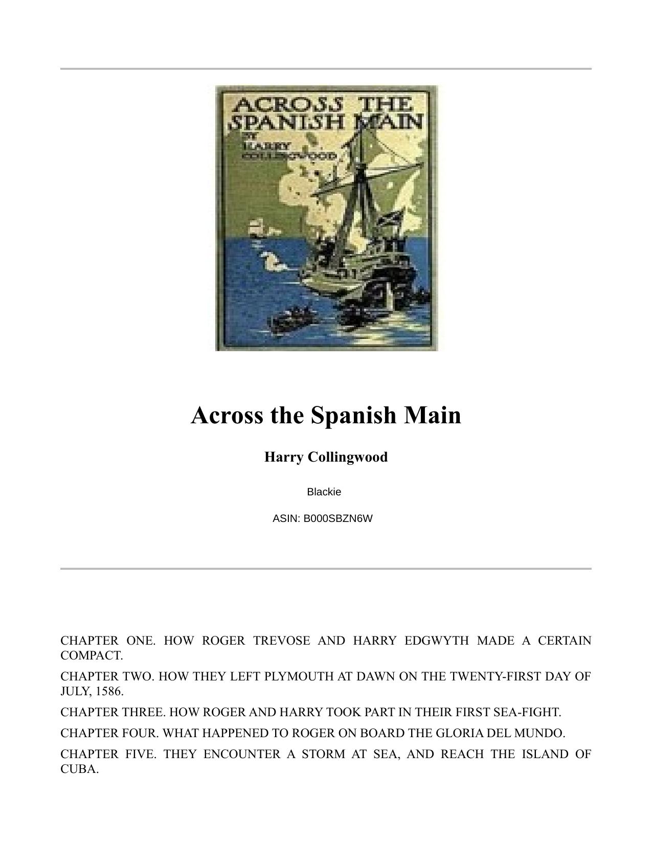 Across the Spanish Main by Harry Collingwood
