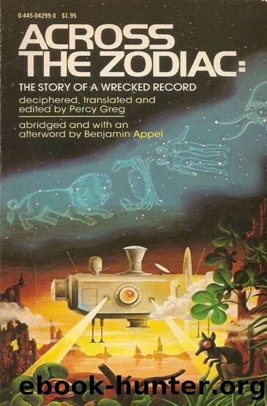Across the Zodiac: The Story of a Wrecked Record by Percy Greg