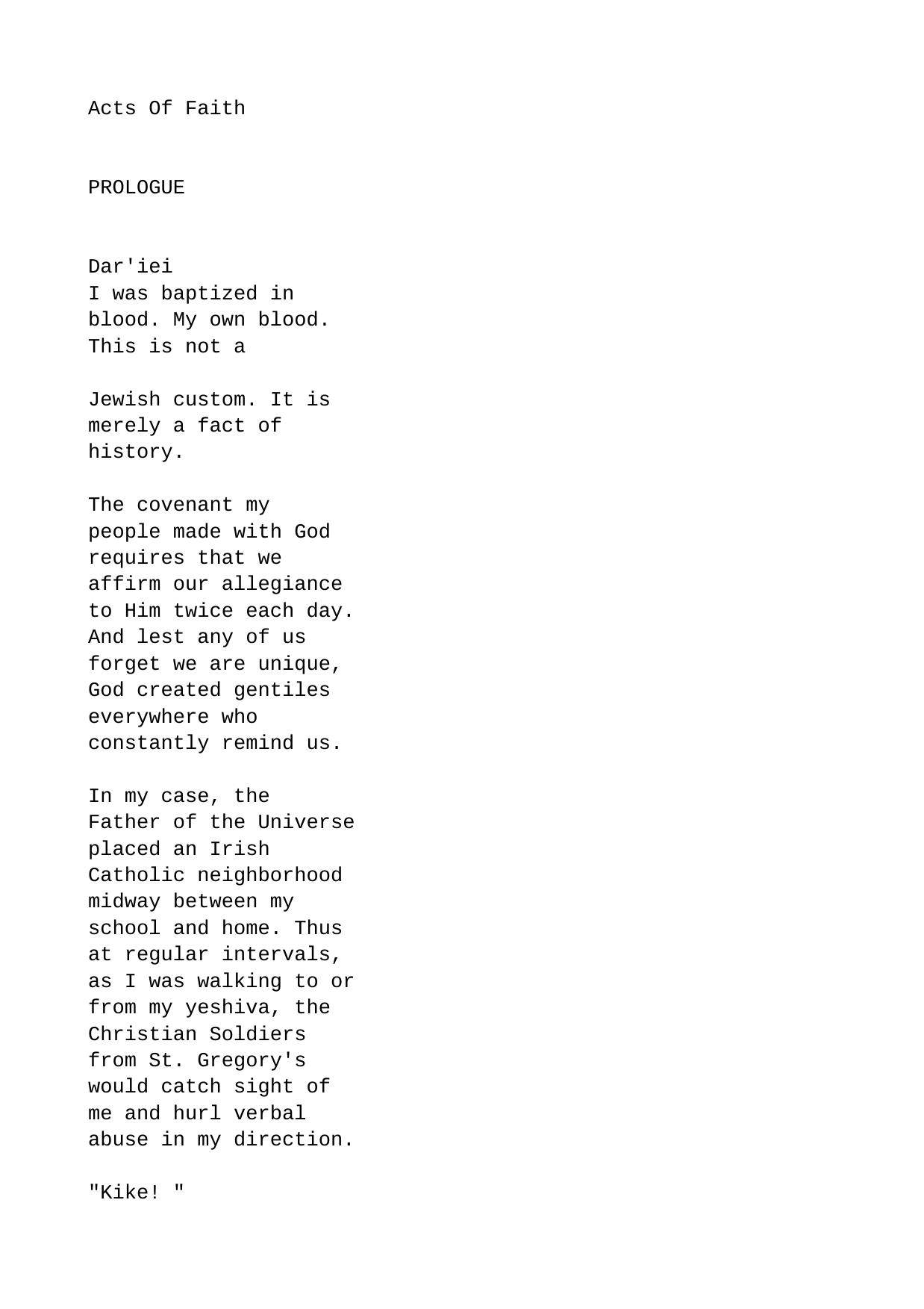 Acts of Faith by Erich Segal