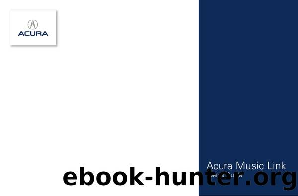 Acura Music Link User's Guide by Unknown