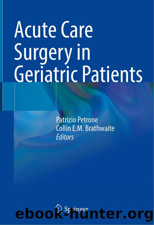 Acute Care Surgery in Geriatric Patients by Unknown
