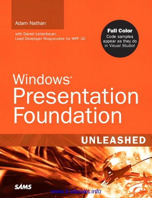 Adam Nathan Windows Presentation Foundation Unleashed by Unknown