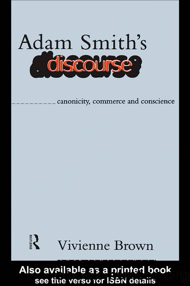 Adam Smith's Discourse by Brown Vivienne;
