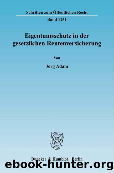 Adam by Schriften zum Öffentlichen Recht (9783428530120)