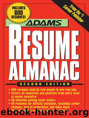 Adams Resume Almanac by F+W Media Inc