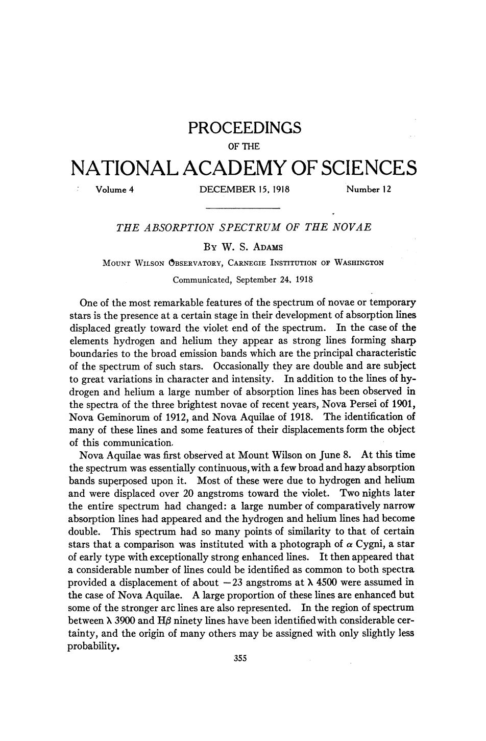 Adams W. S. by The Absorption Spectrum Of The Novar (1918)(6s)