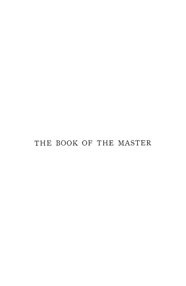 Adams W.M., BY W. Marsham Adams - The book of the master by 1898
