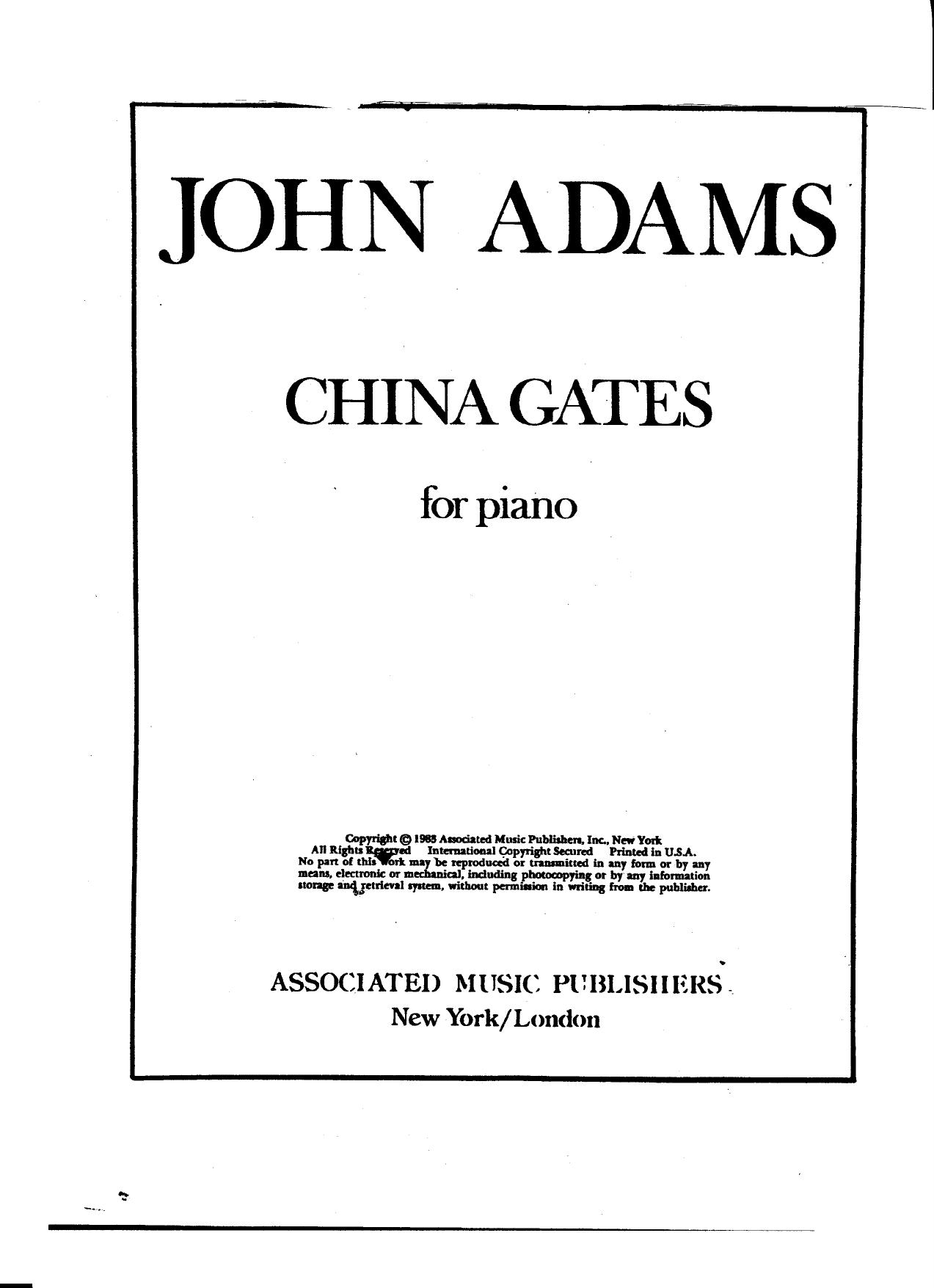 Adams by China Gates