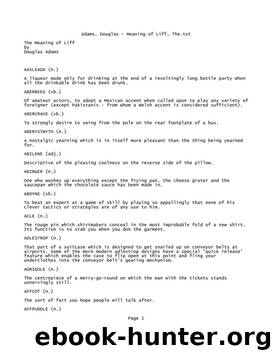 Adams, Douglas - Meaning of Liff, The.txt - Notepad by Derek's System