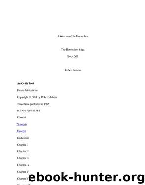 Adams, Robert - Horseclans 12 - A Woman of the Horseclans by Adams Robert
