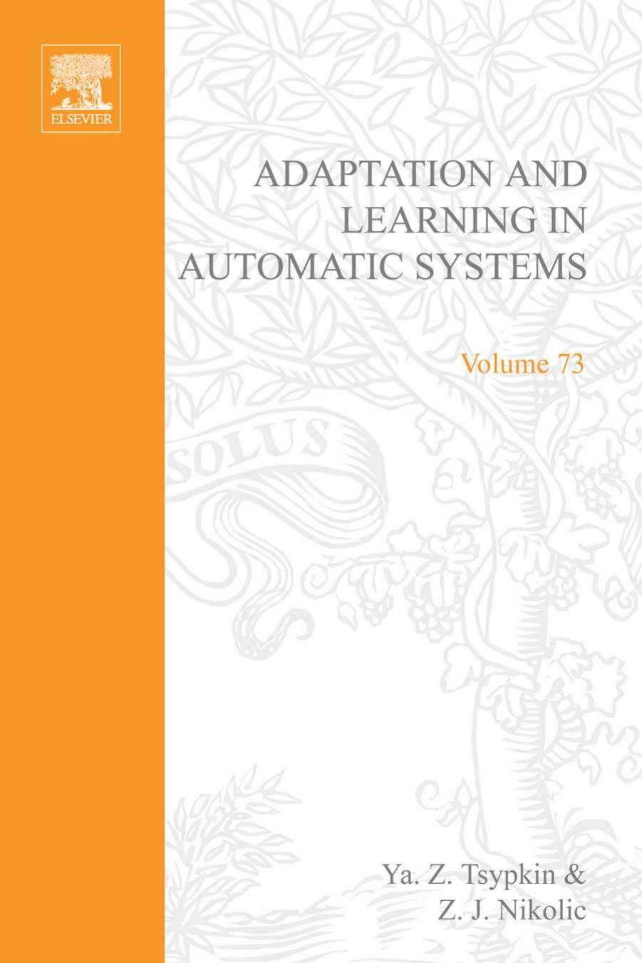 Adaptation and Learning in Automatic Systems by Ya.Z. Tsypkin (Eds.)