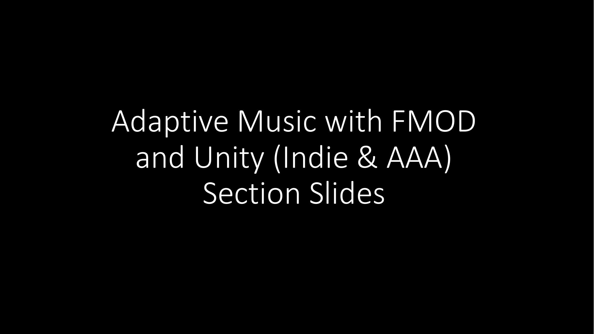Adaptive Music and Non-Linearity by Karleen