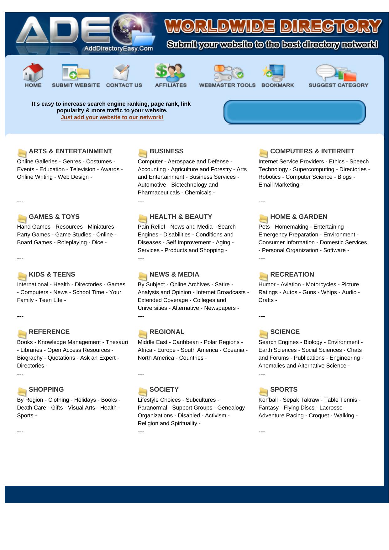 Add Url To 100 Web Directories. by Best of Kuszter's Collection