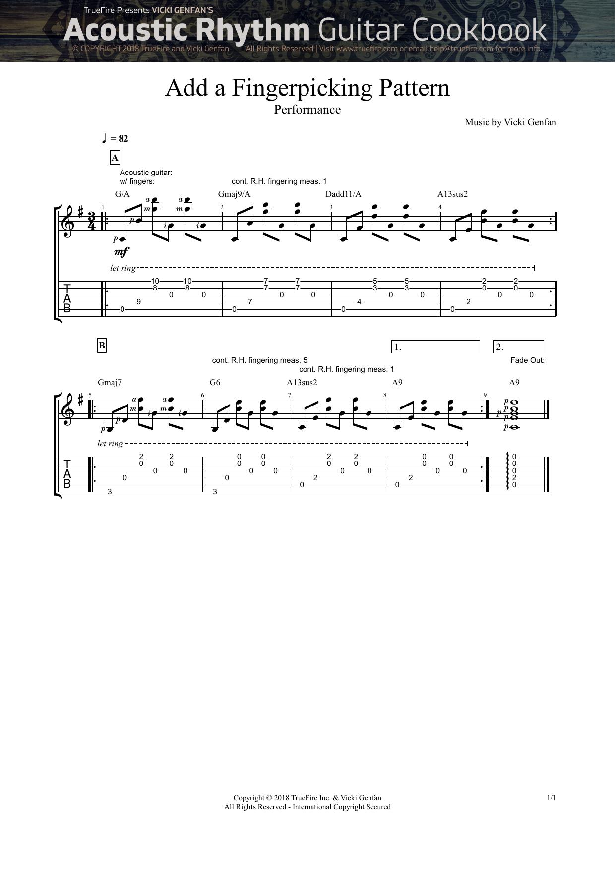 Add a Fingerpicking Pattern by Performance
