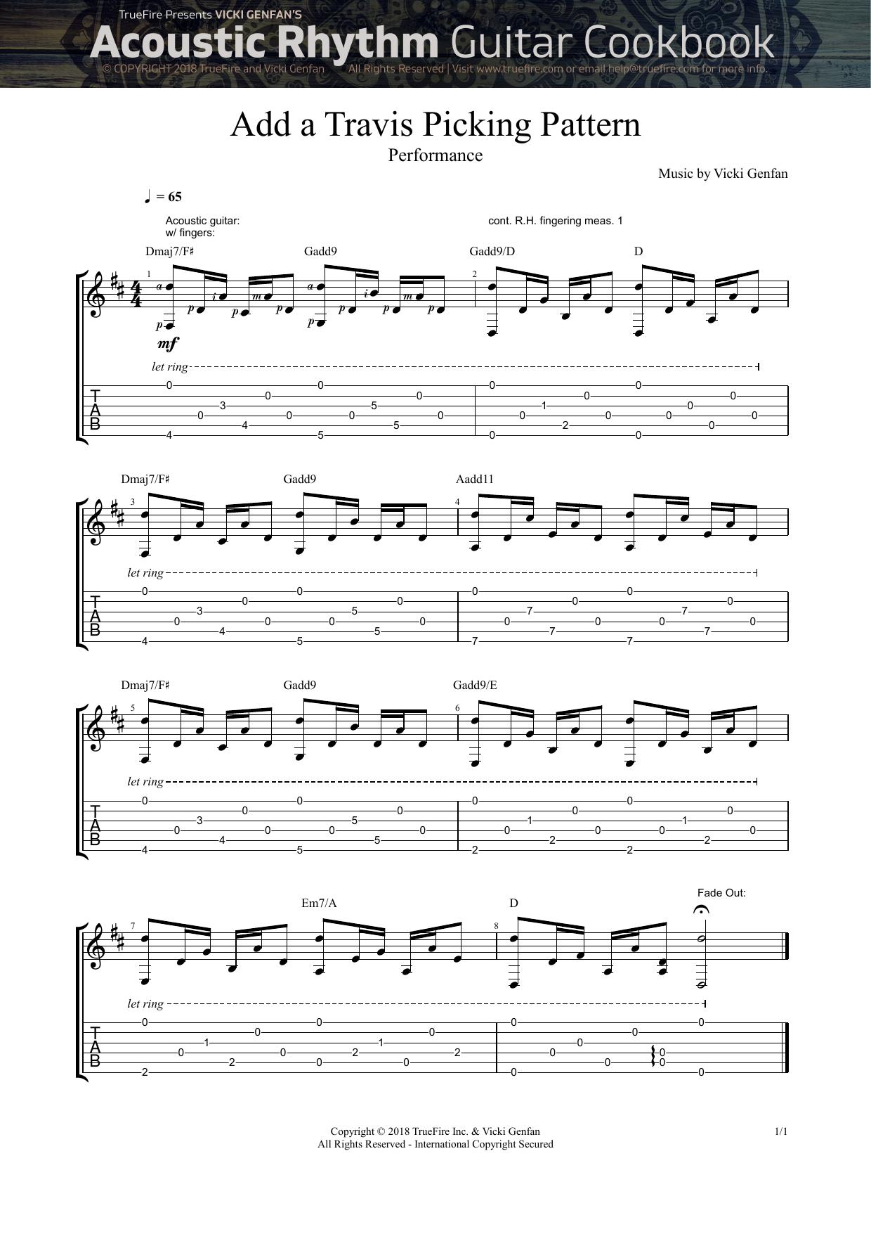 Add a Travis Picking Pattern by Performance