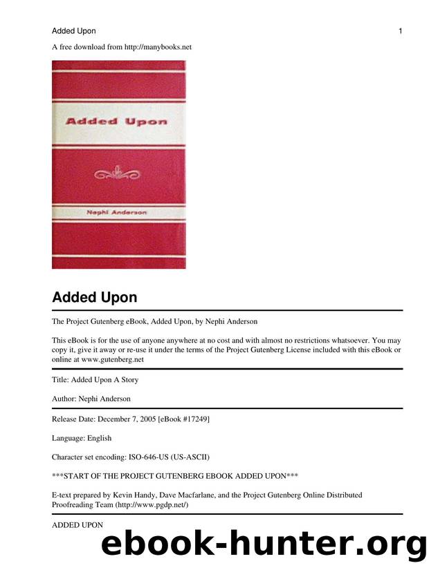 Added Upon by Nephi Anderson