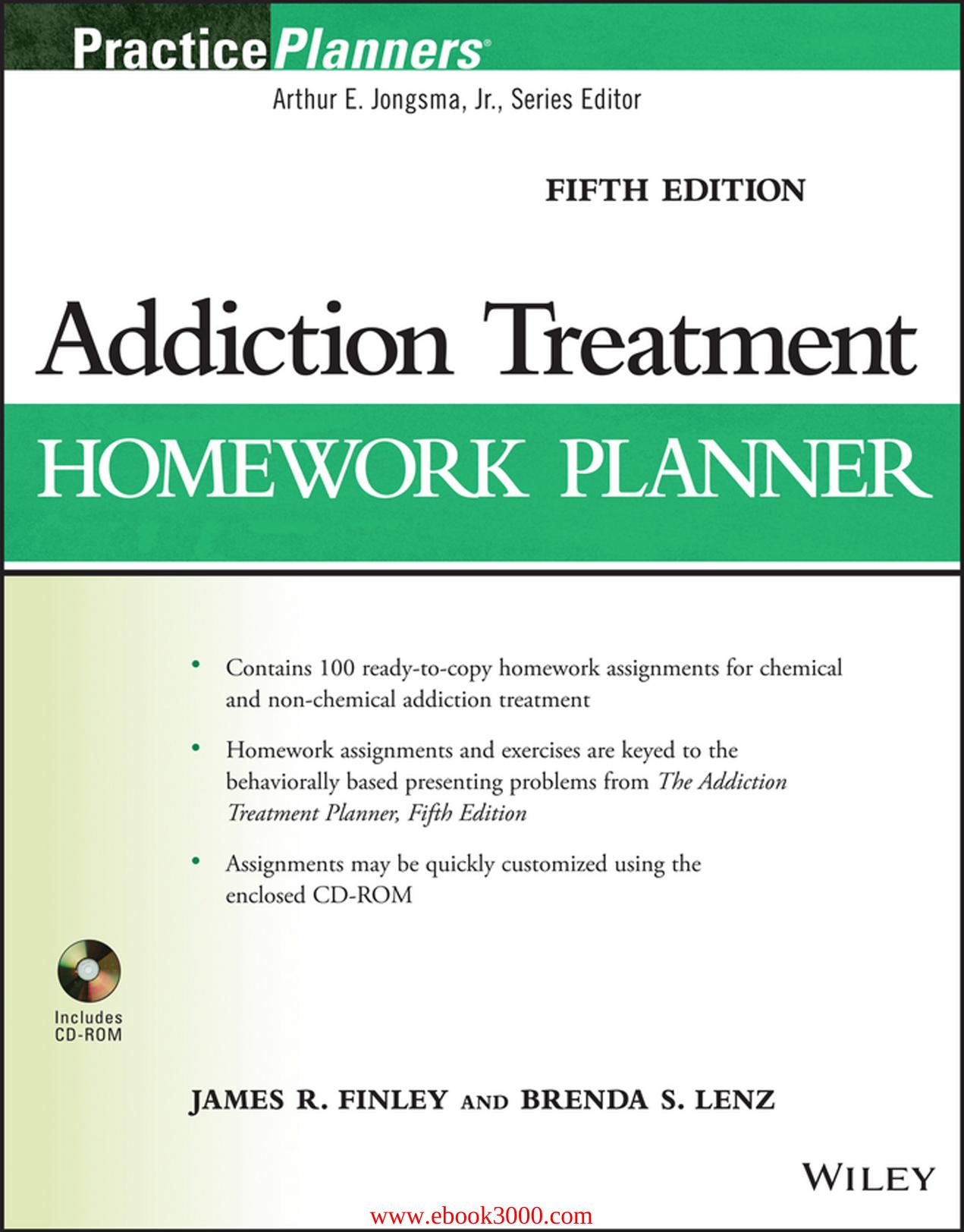 Addiction Treatment Homework Planner, 5th Edition by Unknow