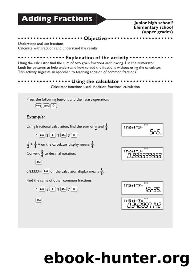 Adding Fractions by Unknown