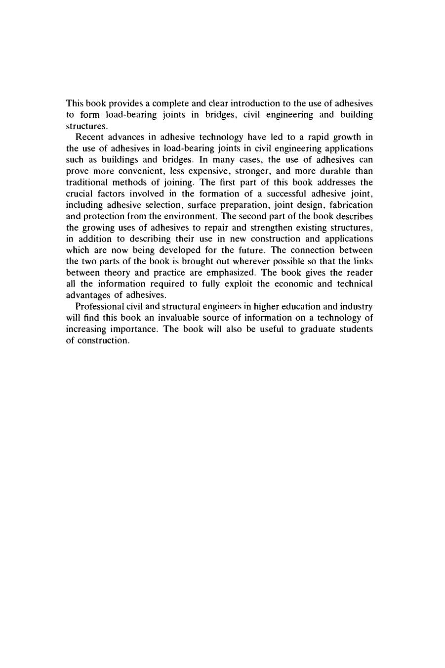 Adhesives in Civil Engineering by G. C. Mays A. R. Hutchinson