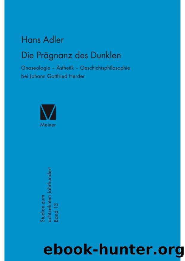 Adler by Die Prägnanz des Dunklen (9783787330454)