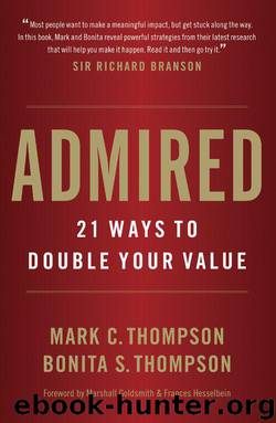 Admired: 21 Ways to Double Your Value by Mark Thompson & Bonita S. Thompson