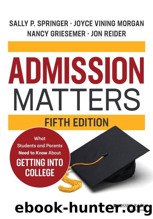 Admission Matters: What Students and Parents Need to Know About Getting into College by Sally P. Springer Joyce Vining Morgan Nancy Griesemer Jon Reider