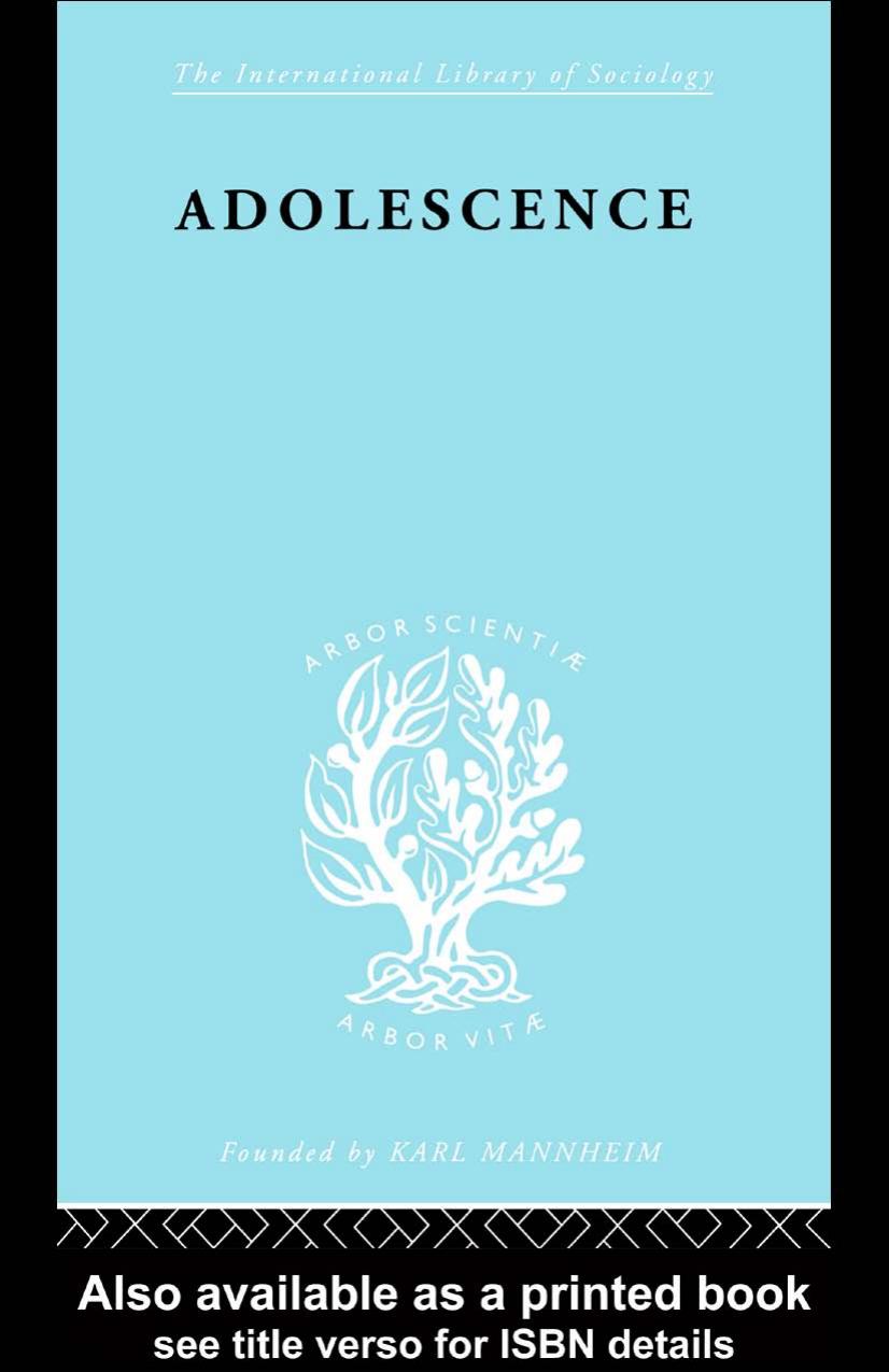Adolescence : its social psychology, with an introduction to recent findings from the fields of anthropology, physiology, medicine, psychometrics and sociometry by C M Fleming