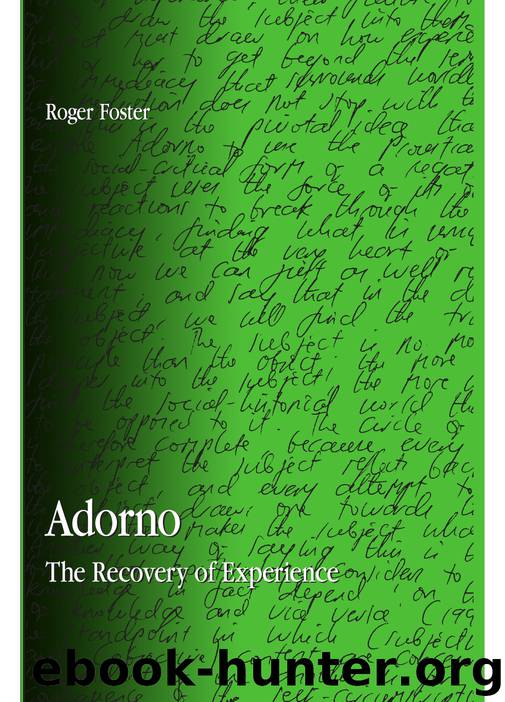 Adorno by Roger Foster