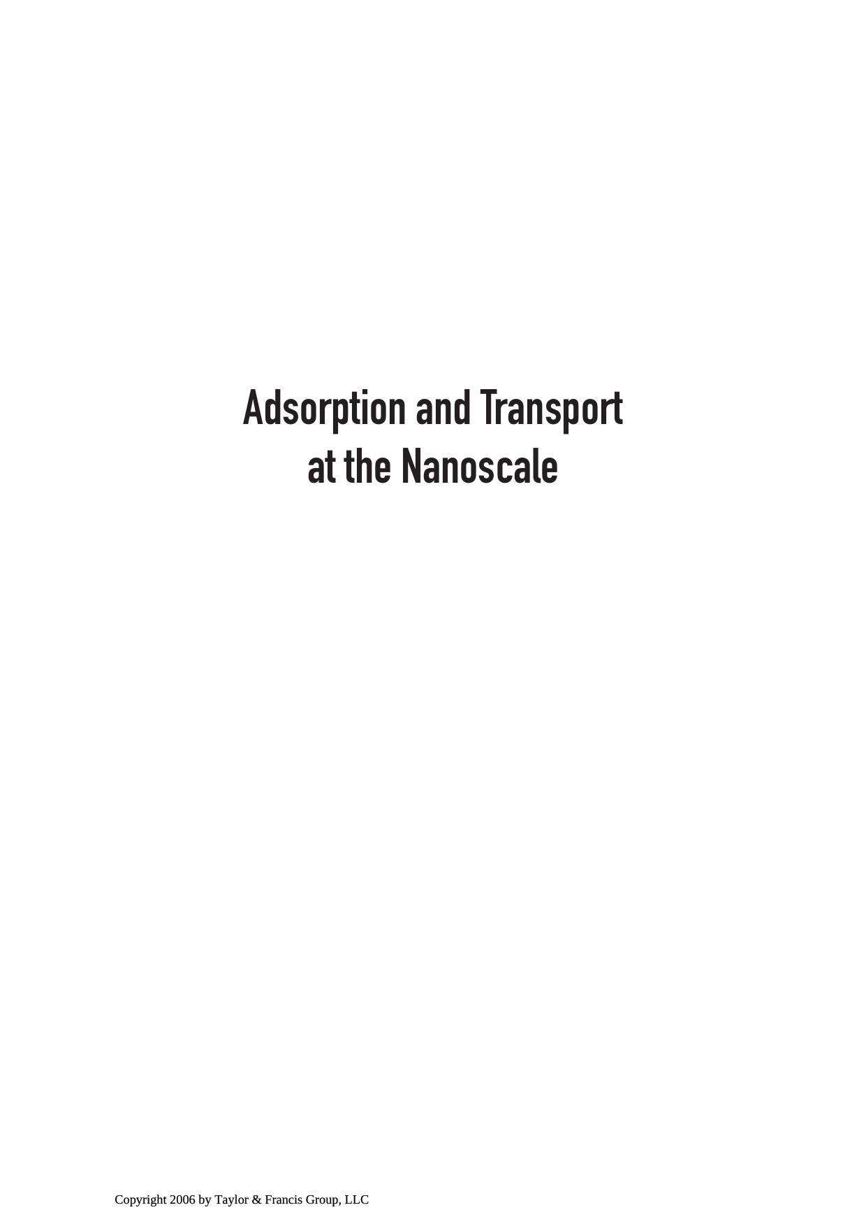 Adsorption and Transport at the Nanoscale.pdf by Lupin@UATON