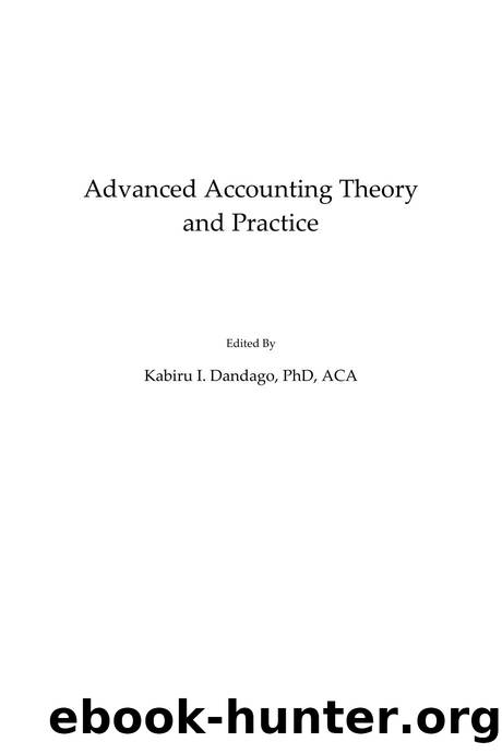 Advanced Accountancy : Theory and Practice by Kabiru Isa Dandago