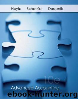 Advanced Accounting 10th ed by J. Hoyle