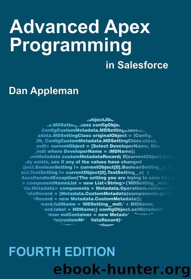 Advanced Apex Programming in Salesforce by Appleman Dan