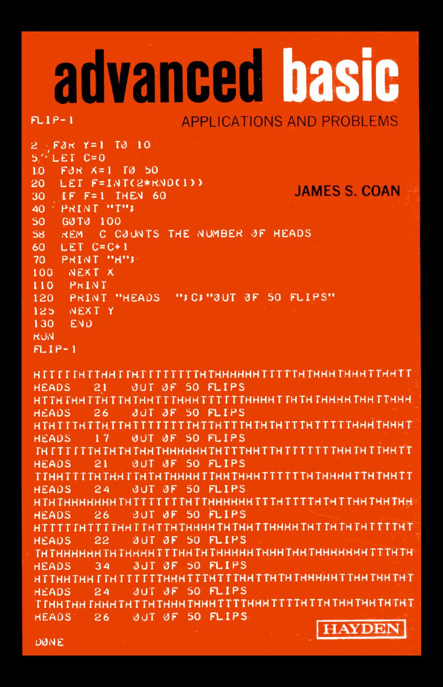 Advanced BASIC (1977)(Hayden Book Company)(pdf) by Scanned: Ira Goldklang