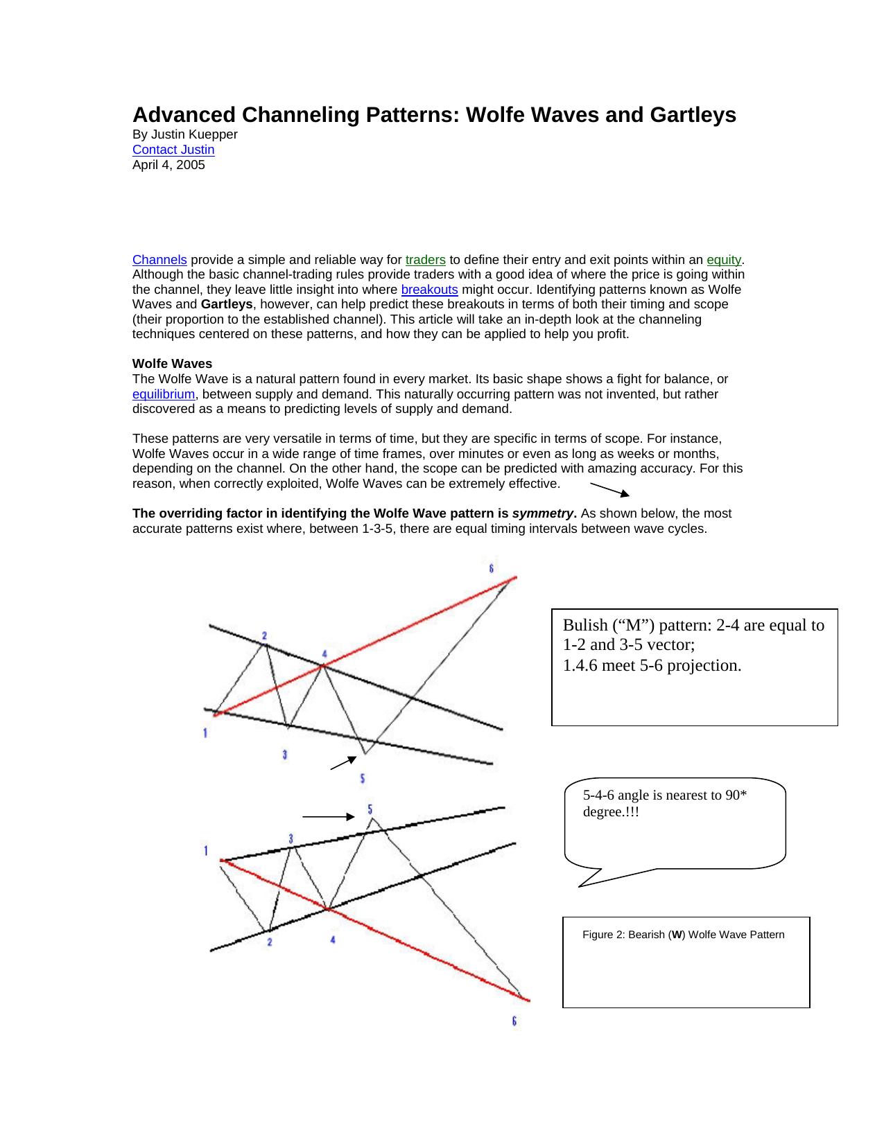 Advanced Channeling Patterns: Wolfe Waves and Gartleys by Usuario