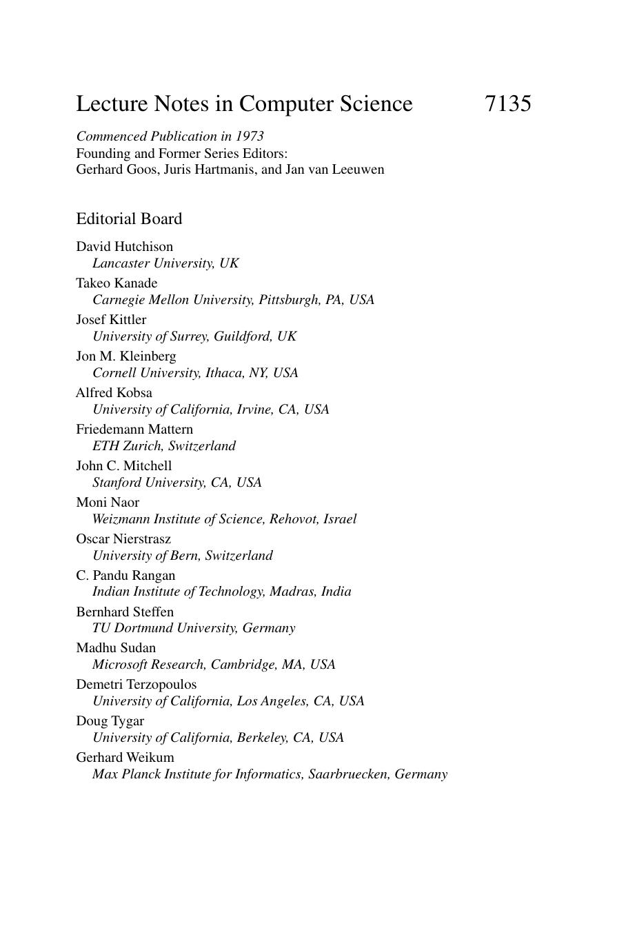 Advanced Computing, Networking and Security: International Conference, ADCONS 2011, Surathkal, India, December 16-18, 2011, Revised Selected Papers by unknow