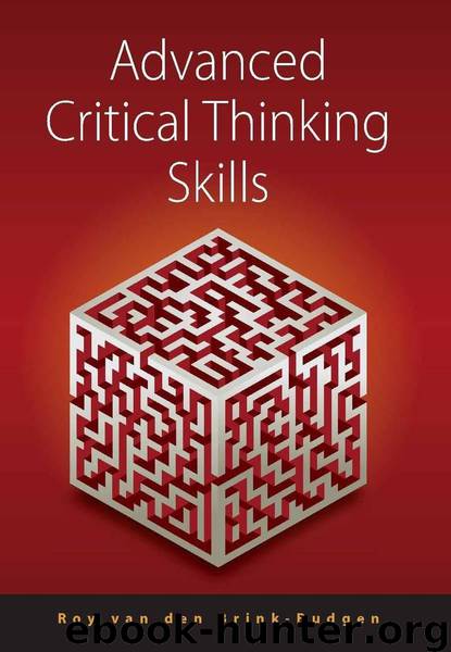 Advanced Critical Thinking Skills by van den Brink-Budgen Roy