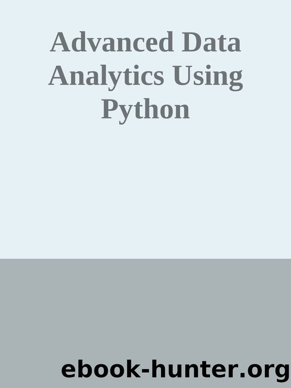 Advanced Data Analytics Using Python by 2023