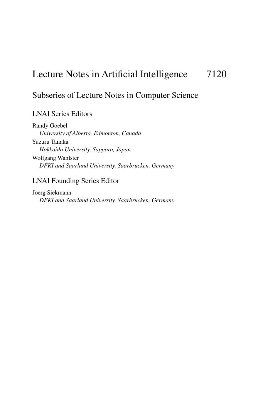 Advanced Data Mining and Applications: 7th International Conference, ADMA 2011, Beijing, China, December 17-19, 2011, Proceedings, Part I by Yong-Bin Kang Shonali Krishnaswamy (auth.) Jie Tang Irwin King Ling Chen Jianyong Wang (eds.)