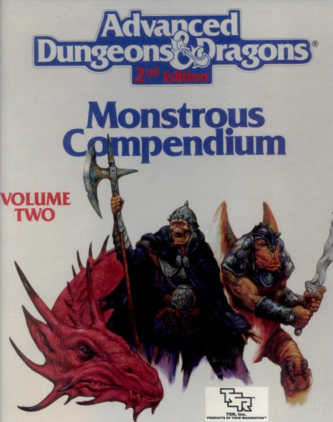 Advanced Dungeons & Dragons Monstrous Compendium, Volume Two by Monster Compedium II