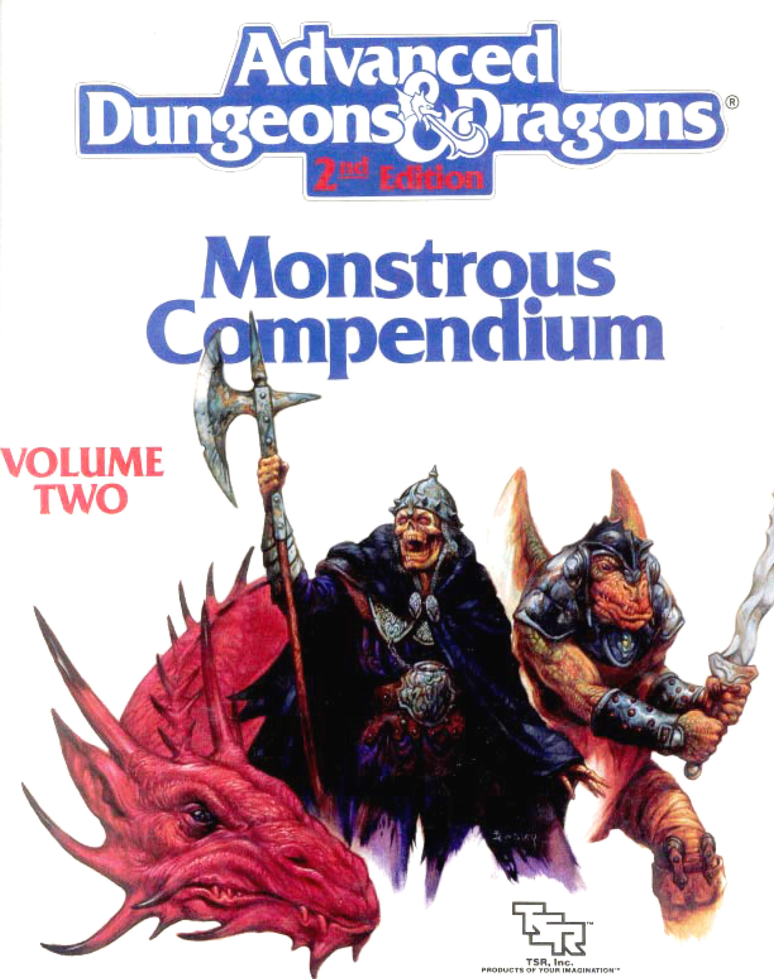 Advanced Dungeons & Dragons Monstrous Compendium, Volume Two by Unknown