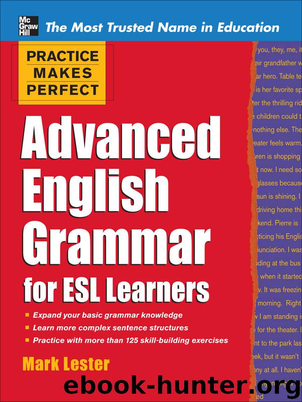 Advanced English Grammar for ESL Learners by Mark Lester