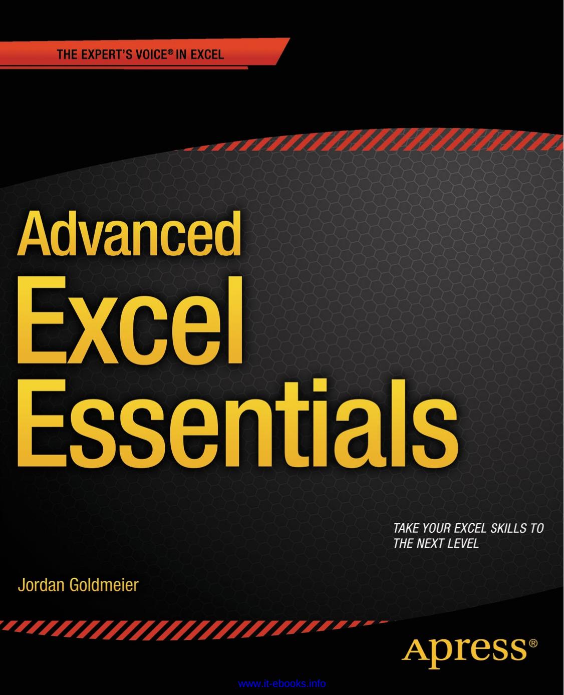 Advanced Excel Essentials by Jordan Goldmeier