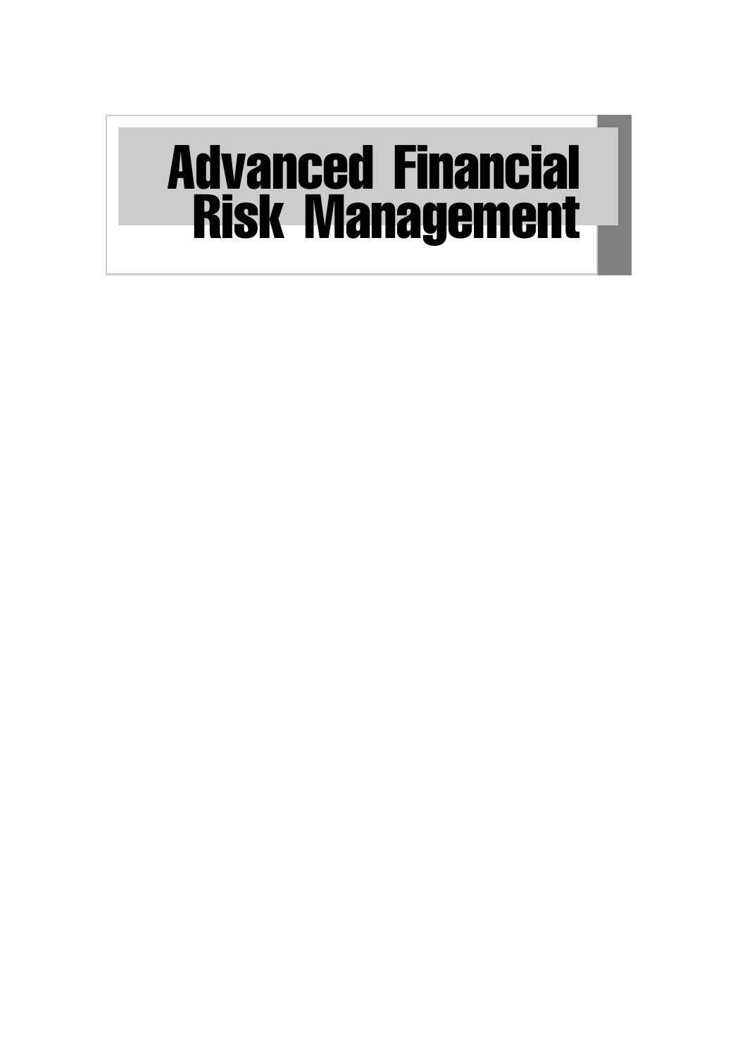 Advanced Financial Risk Management, Second Edition: Tools and Techniques for Integrated Credit Risk and Interest Rate Risk Management by Donald R. van Deventer Kenji Imai Mark Mesler(auth.)