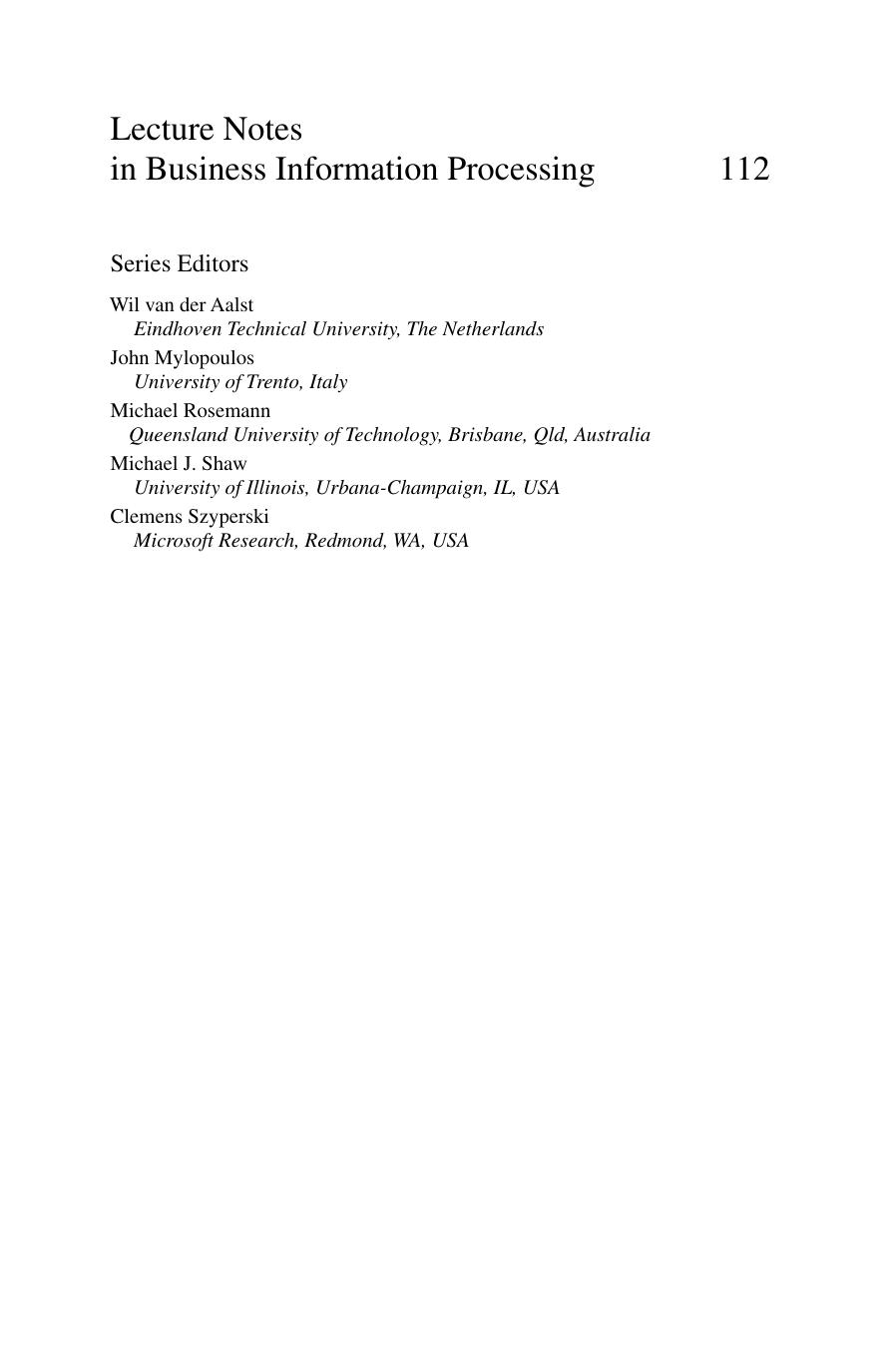Advanced Information Systems Engineering Workshops: CAiSE 2012 International Workshops, GdaÅsk, Poland, June 25-26, 2012. Proceedings by Olga Altuhhova Raimundas Matulevičius Naved Ahmed (auth.) Marko Bajec Johann Eder (eds.)