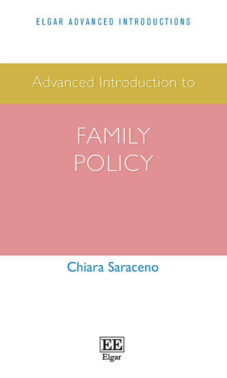 Advanced Introduction to Family Policy by Chiara Saraceno