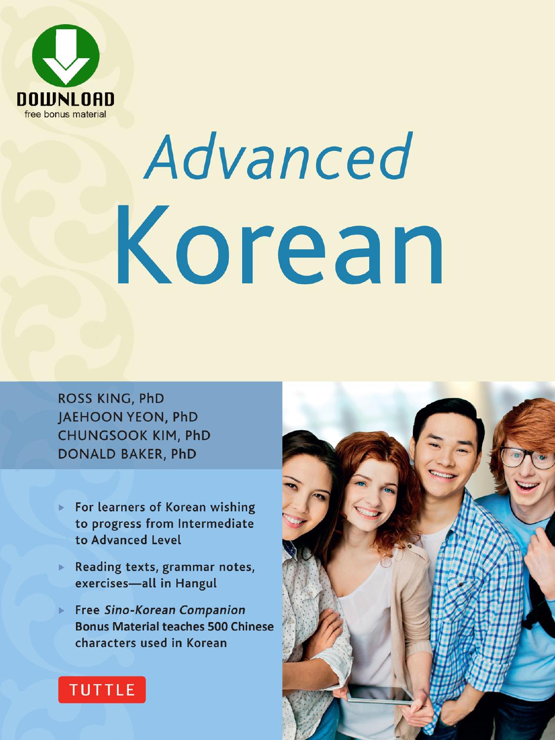 Advanced Korean by Baker Donald;Kim Chungsook;King Ross;Yeon Jaehoon